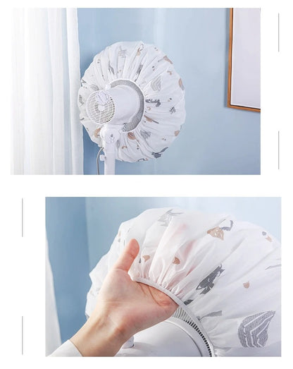 Decorative Fan Cover with Colorful Pattern Design Dust Protection &amp; Stylish