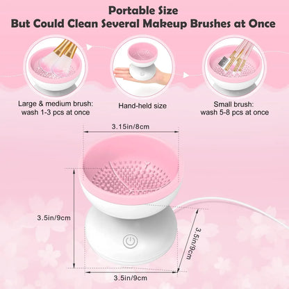 Electric Makeup Brush Cleaner Machine Gentle And Efficient Cleaning USB Powered Electric