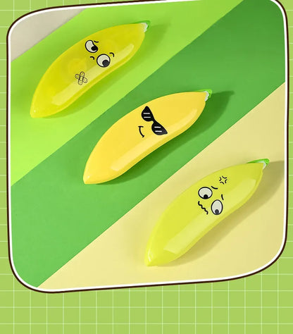 Banana Shaped Correction Tape Fun &amp; Portable Eraser Tool for Paper,