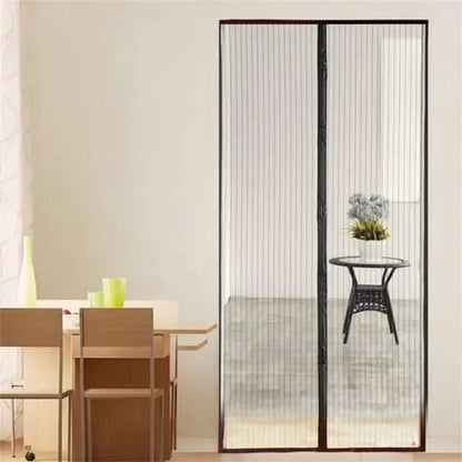 Hands-Free Retractable Magic Mesh Screen Door Magnetic Closure, Easy Install, Keeps - CheckNpays