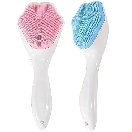 1 PCs Silicone Face Scrubber Exfoliating Brush, Manual Handheld Massager , Facial