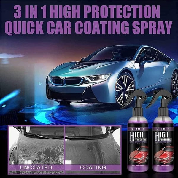 3 In 1 High Protection Quick Car Coating Spray, Ceramic Car Coating