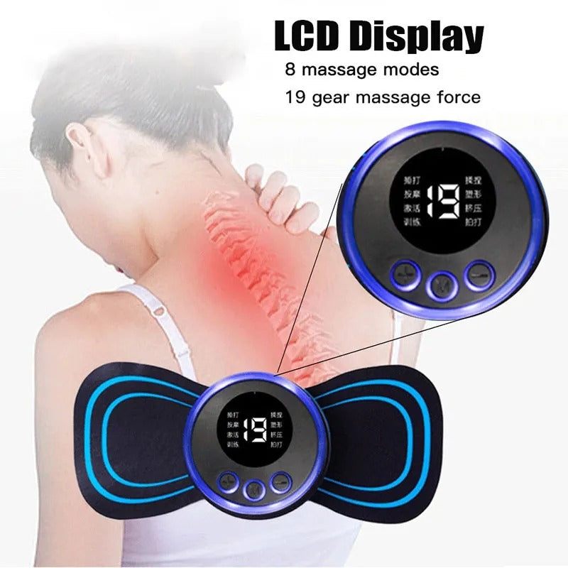 Pain Relief Portable Mini Electric Massager EMS Mini Body Massage Patch for - CheckNpays