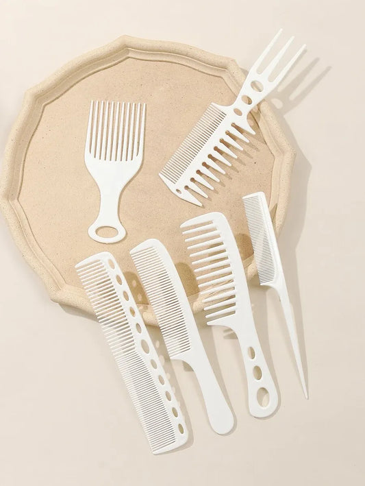 Aimeisi Multifunctional Hair Comb Set 6 Pcs Durable Styling Combs for