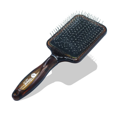 01 PCs - Paddle Hair Brush with Scalp Massager Wooden-Style Handle,