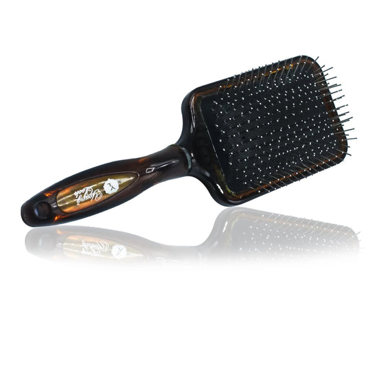 01 PCs - Paddle Hair Brush with Scalp Massager Wooden-Style Handle,