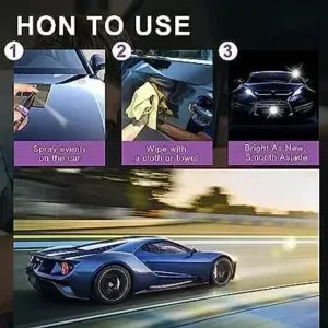 3 In 1 High Protection Quick Car Coating Spray, Ceramic Car Coating