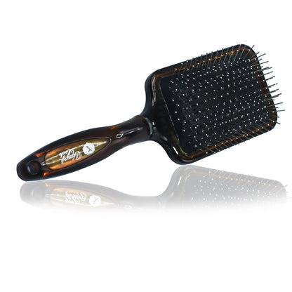 01 PCs - Paddle Hair Brush with Scalp Massager Wooden-Style Handle,