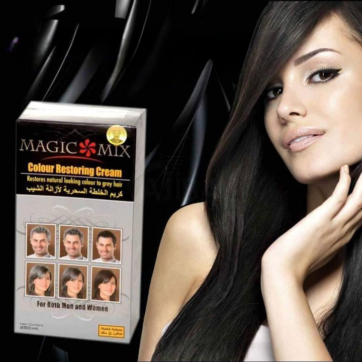 Magic Mix Colour Restoring Cream Natural Black Hair Treatment, 250ml |