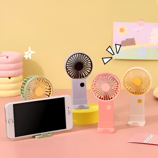 Portable Mini Rechargeable Fan Single Speed Air Cooler for Summer Use