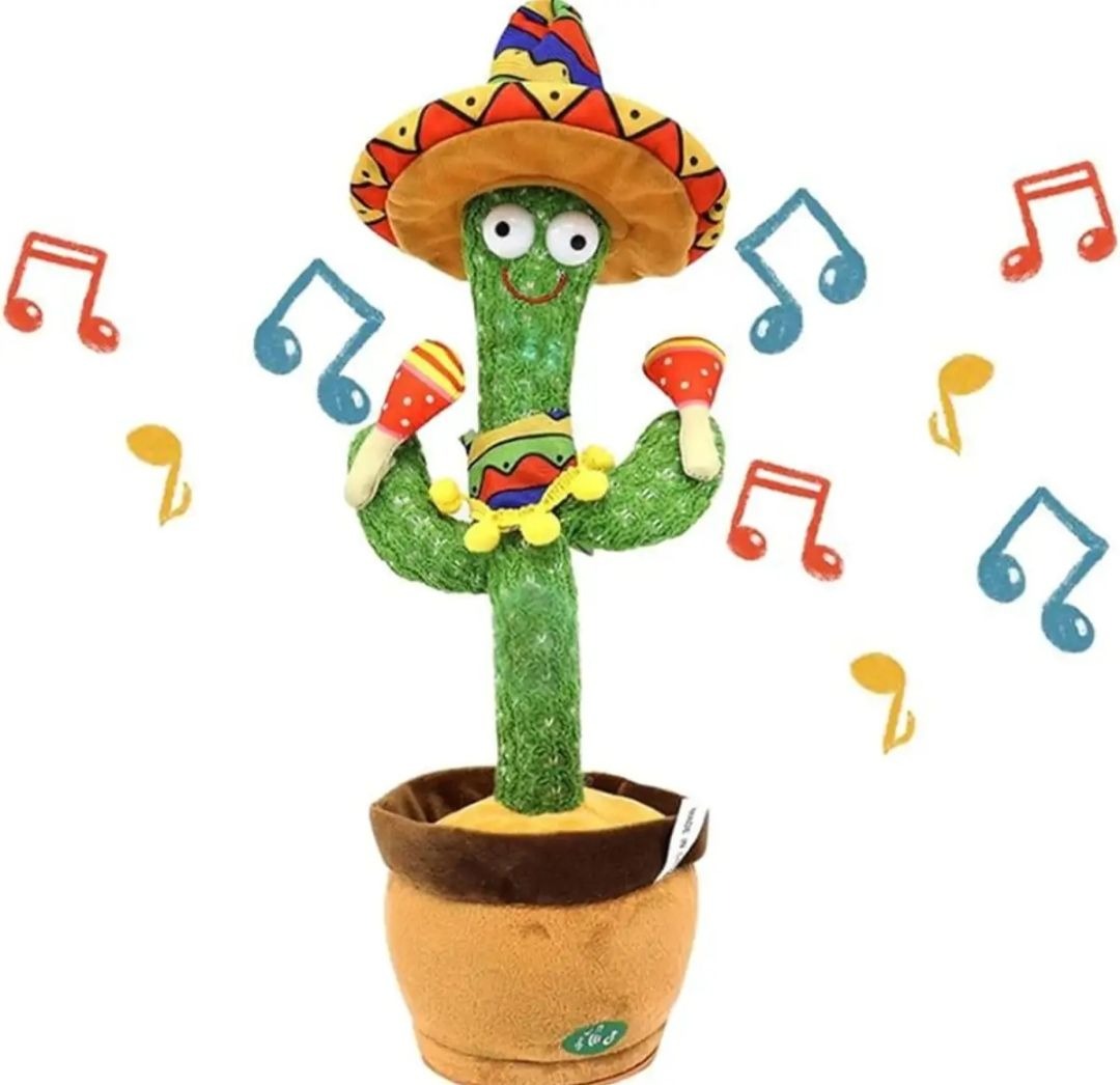 Rechargeable Cute Dancing Cactus Toy for Kids | Talking Dancing Shaking &amp;