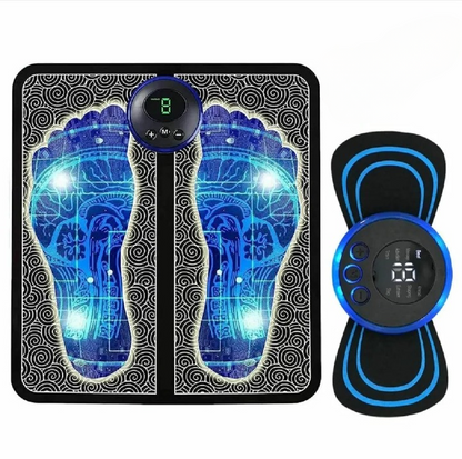 EMS Foot Massager Mat Electric USB Charging Smart Display Tens Acupuncture Feet