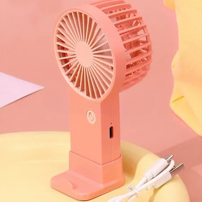 Portable Mini Rechargeable Fan Single Speed Air Cooler for Summer Use