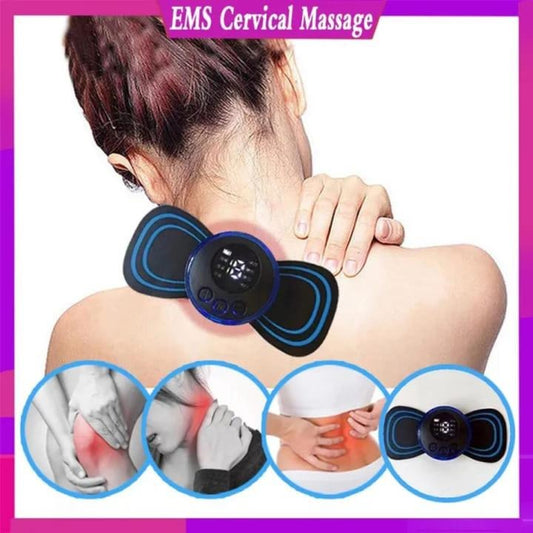 Pain Relief Portable Mini Electric Massager EMS Mini Body Massage Patch for - CheckNpays