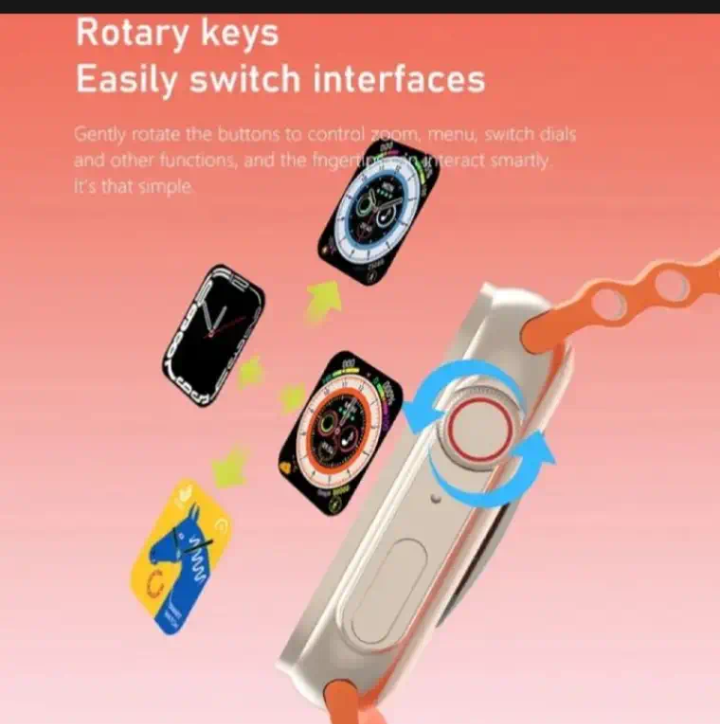 7-in-1 Ultra Smart Watch Advanced Multi-Feature Fitness Tracker with Heart Rate