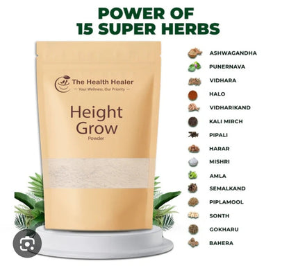 The Health Healer Height Grow Powder 100% Natural Height Increase Supplement