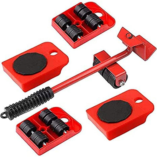 Furniture Lifter Mover Tool Set Heavy Load Moving Rollers &amp; Lifting
