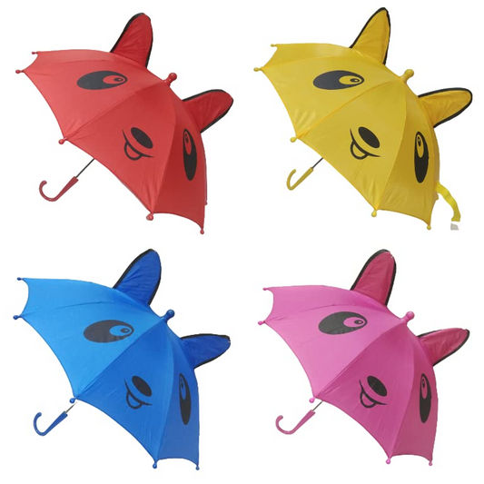 Small Kids Cartoon Umbrella Multicolor, Random Shape &amp; Design, Lightweight &amp;