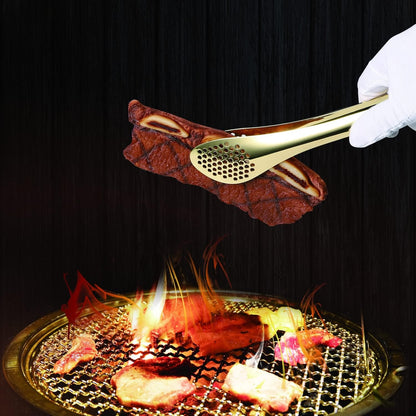 Mini Stainless Steel Food Serving Tong 6 Inch Strainer Tong with - CheckNpays