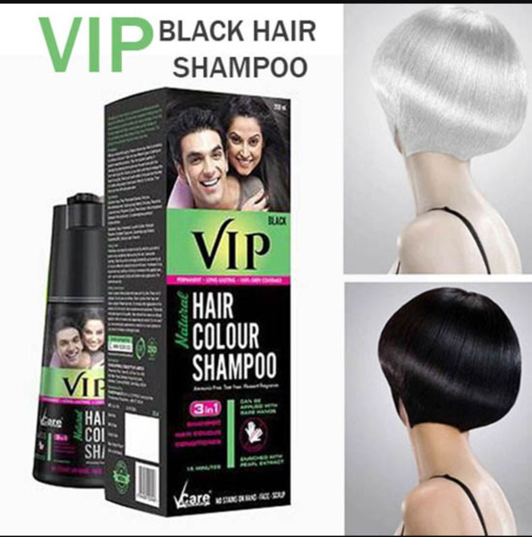 5-in-1 Hair Colour Shampoo Brown Natural Ammonia-Free Hair Dye for Hair,