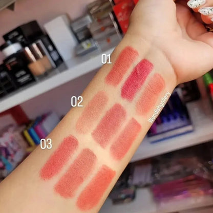 Color Castile Pack of 3 Bear Shape Matte Lipsticks Long-Lasting, Bold - CheckNpays