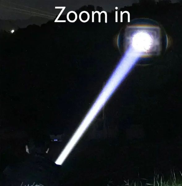 Tactical LED Flashlight Kit with Portable Green Hard Case High-Powered, Rechargeable,