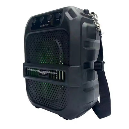 GTS-1191 10W Wireless Portable Bluetooth Speaker with 6.5" Subwoofer, FM Radio, 1200mAh