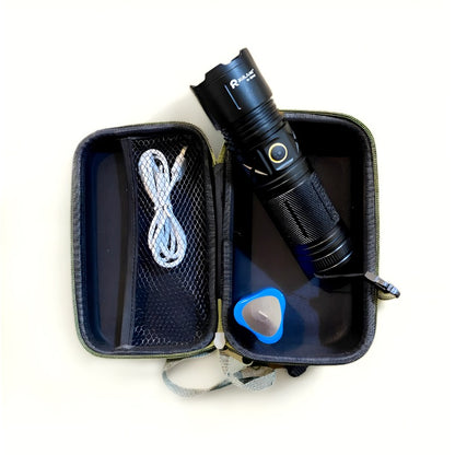 Ruilang P90 High Power Rechargeable LED Flashlight Ultra Bright Torch with