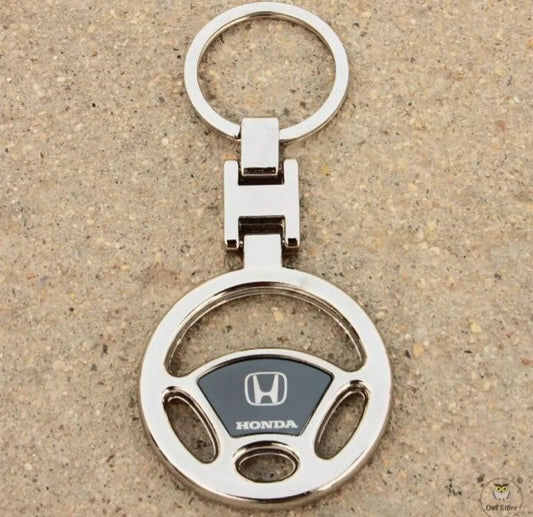 Honda Metal Steering Key-chain | Luxury Keyring for Car &amp; Bike |