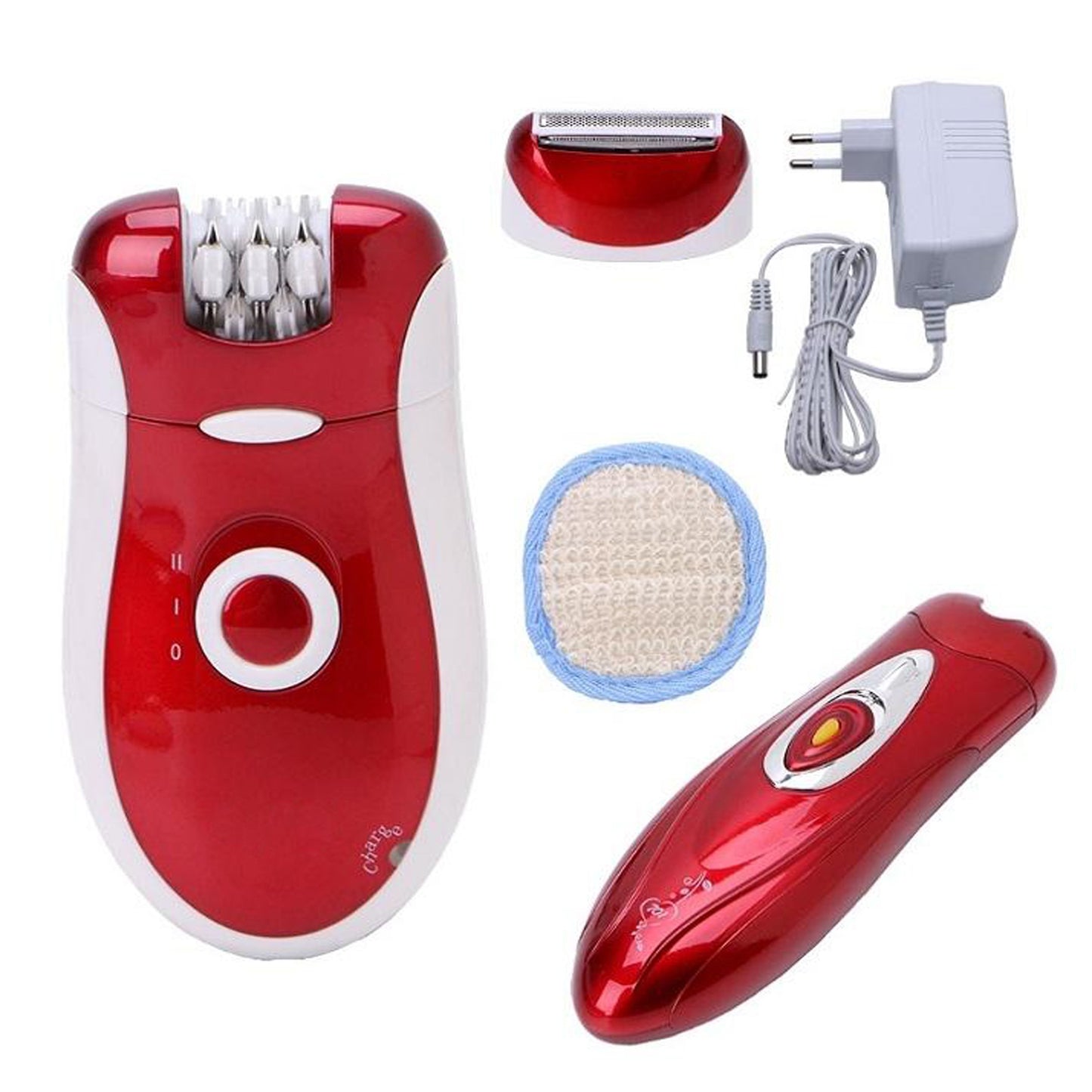 Kemei KM-3068 - Rechargeable 3-in-1 Epilator Hair Removal Device for Women