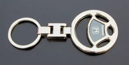 Honda Metal Steering Key-chain | Luxury Keyring for Car &amp; Bike |