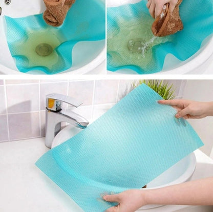 Anti-Slip Fridge Sheet Roll 45x150cm Spill-Proof Refrigerator Liner for Organized
