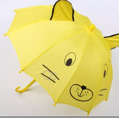Small Kids Cartoon Umbrella Multicolor, Random Shape &amp; Design, Lightweight &amp;