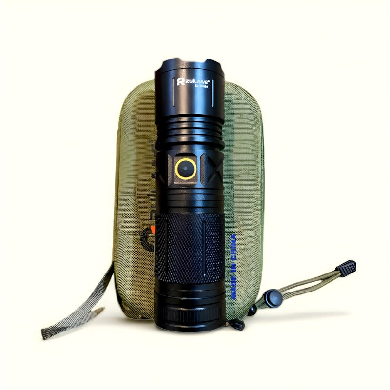 Ruilang P90 High Power Rechargeable LED Flashlight Ultra Bright Torch with