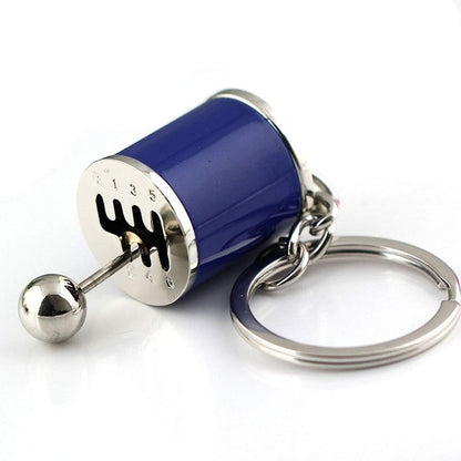 Car Gearbox Manual Transmission Lever Keychain Metal Pendant Keyring | Key-Chain