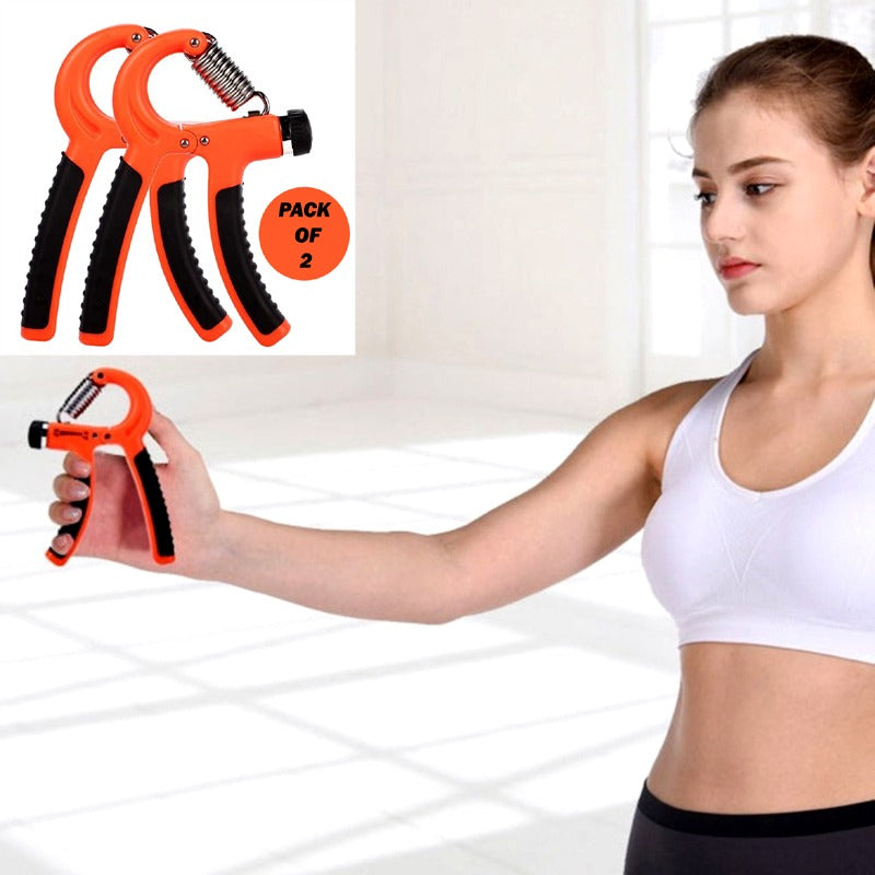 Set of 2 Adjustable Heavy Hand Grippers (1040Kg) Strength Training Exerciser - CheckNpays