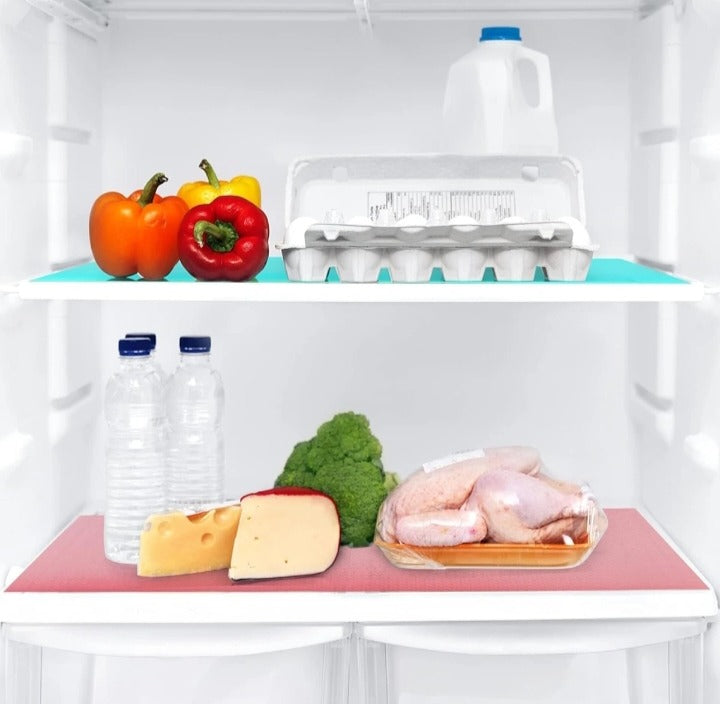 Anti-Slip Fridge Sheet Roll 45x150cm Spill-Proof Refrigerator Liner for Organized