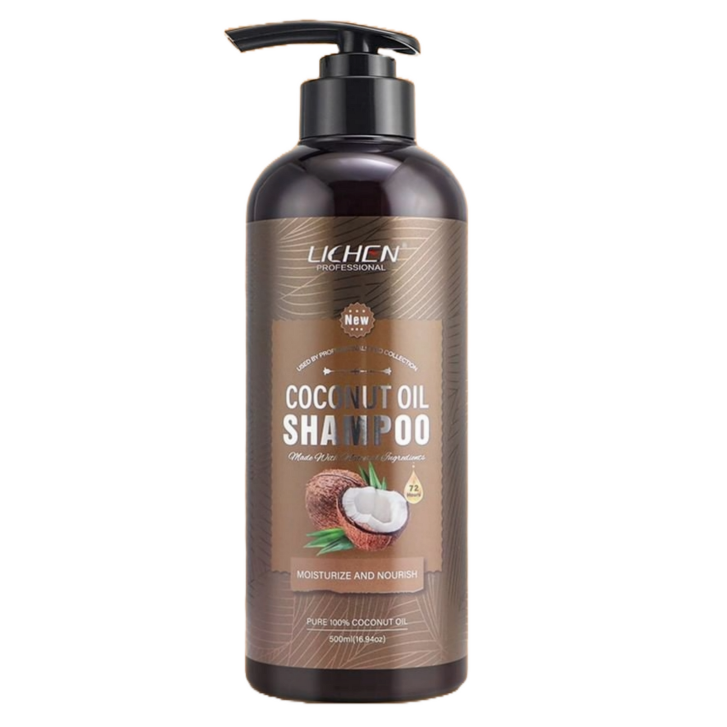 Lichen Hair Shampoo - Lichen Coconut Oil Shampoo, Sulfate Free, Paraben Free,