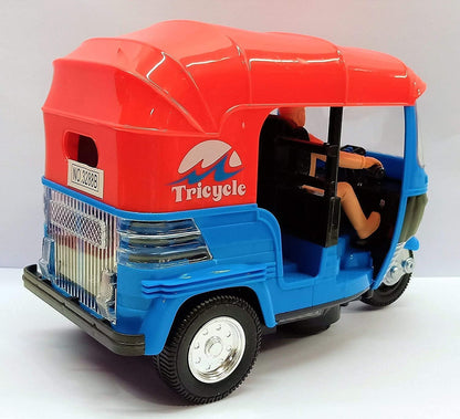Musical Electric Tricycle Rickshaw Toy for Kids Battery Operated with Front