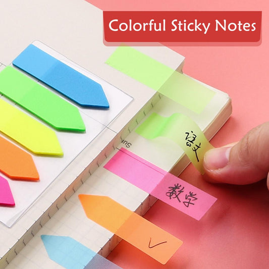 Pack Of 100 Pieces Sticky Note Flag Shape Multi Color Tag Bright