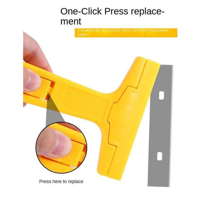 Heavy-Duty Razor Blade Scraper Tool for Removing Labels, Stickers, Caulk, Adhesive &amp;