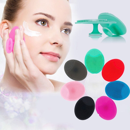 Soft Silicone Face Cleansing Brush Pad Gentle Facial Washing &amp; Exfoliating