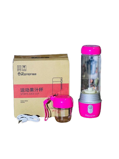 Imported Rechargeable Portable 420ml Blender with 6 Blades - Portable Blender with