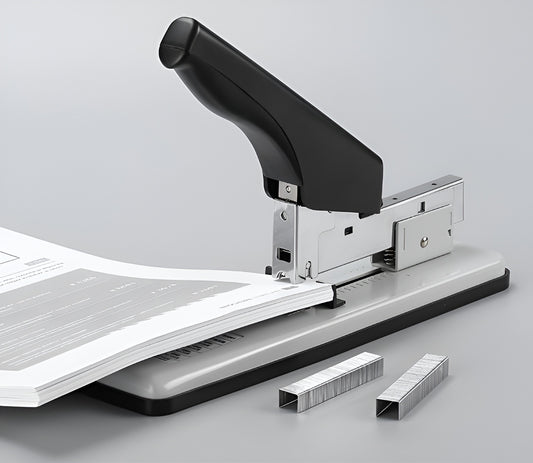 Heavy Duty Stapler Machine Staples 100, 150 &amp; 200 Sheets, Metal