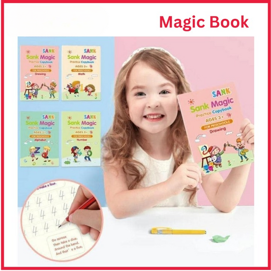Set of 4 Sank Magic Learning Book with Magic Pen &amp; 5