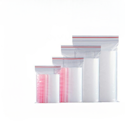 Pack Of 100 Pcs Clear Plastic Zipper Bags 7x10 Inch 2