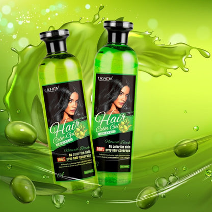 Lichen Professional Hair Color Gel 500ML Rich, Long-Lasting Black &amp; - CheckNpays