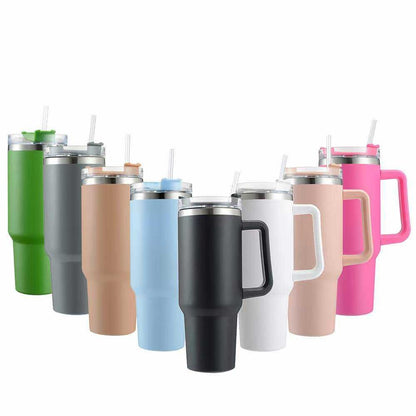 Stanley 40 Oz (1200ML) Stainless Steel Vacuum Insulated Tumbler with Straw