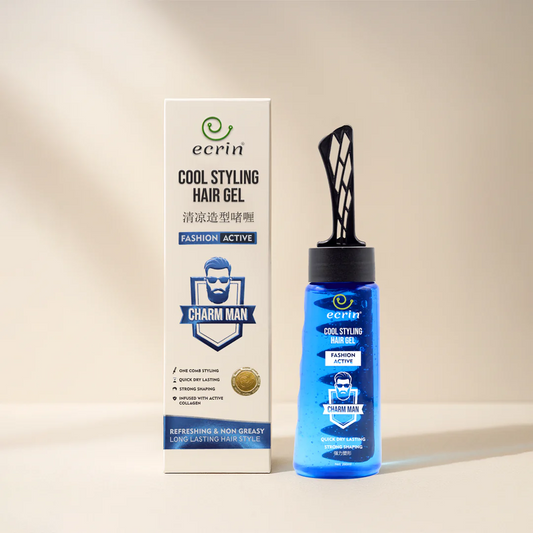 ECRIN Cool Styling Hair Gel with Active Collagen | Strong Hold, No