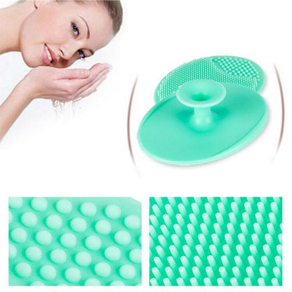 Soft Silicone Face Cleansing Brush Pad Gentle Facial Washing &amp; Exfoliating